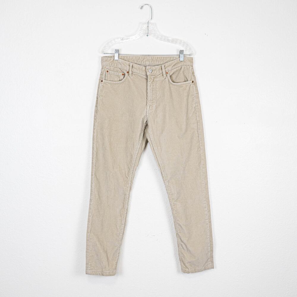 Buck Mason Men's Beige Corduroy Pants 5 pocket size 32w